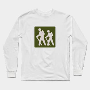 Outdoor Recreational Backbacking Road Sign Long Sleeve T-Shirt